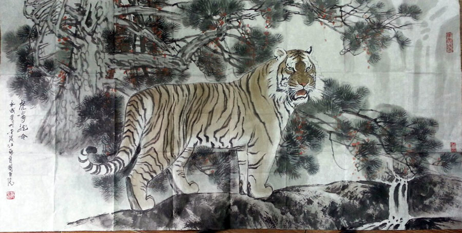 作者：施永成&nbsp;花鸟&nbsp;￥：协商&nbsp;单击鼠标查看大图！