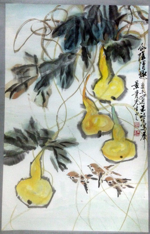 作者：朱欣生&nbsp;花鸟&nbsp;￥：协商&nbsp;单击鼠标查看大图！