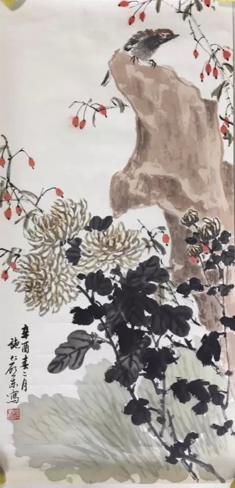 作者：施仁&nbsp;花鸟&nbsp;￥：协商&nbsp;单击鼠标查看大图！