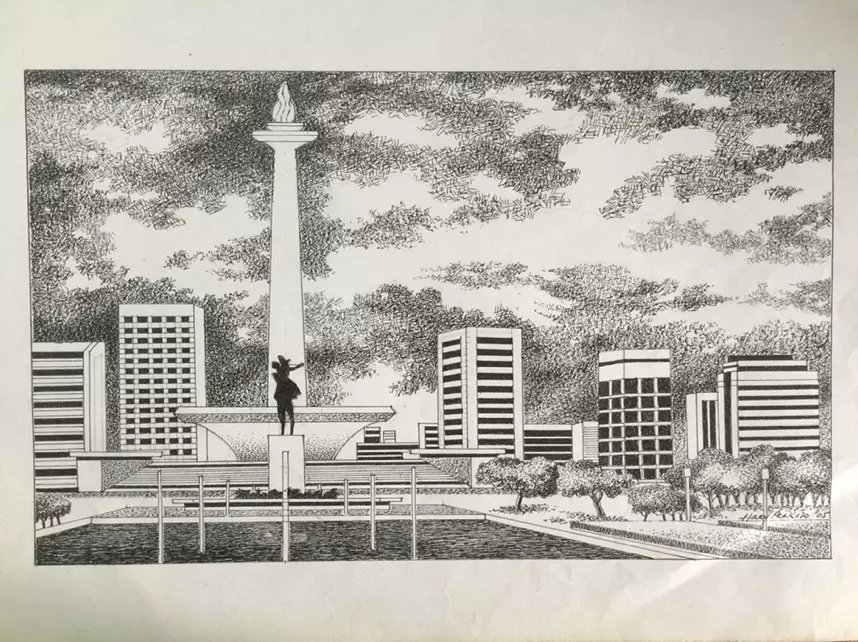 作者：a钢笔画&nbsp;山水&nbsp;￥：协商&nbsp;单击鼠标查看大图！