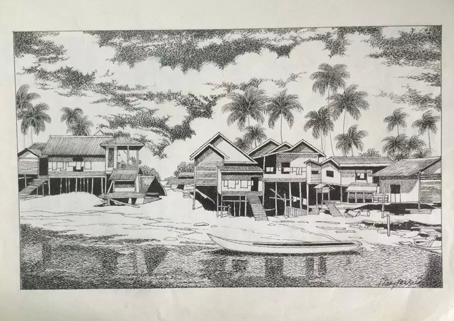 作者：a钢笔画&nbsp;山水&nbsp;￥：协商&nbsp;单击鼠标查看大图！