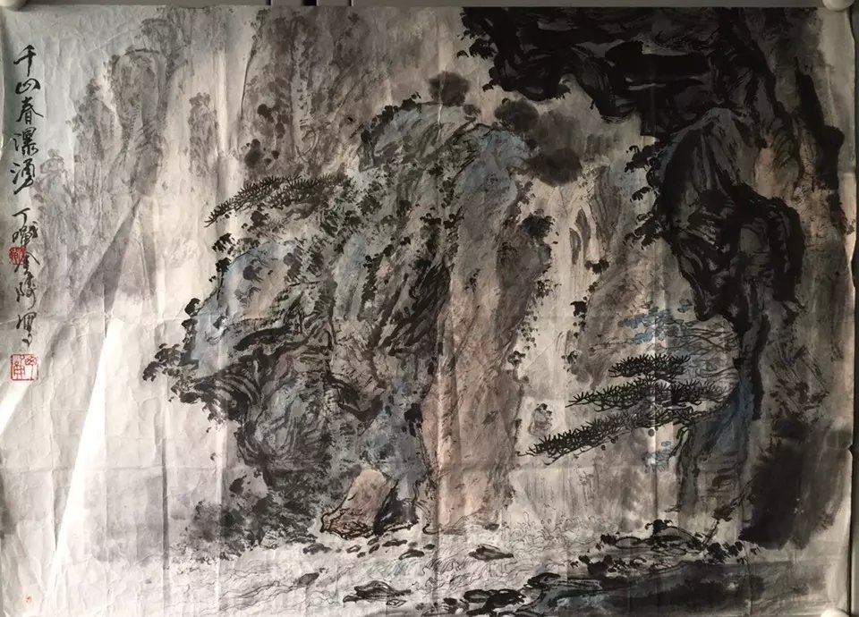 作者：丁战&nbsp;山水&nbsp;￥：协商&nbsp;单击鼠标查看大图！