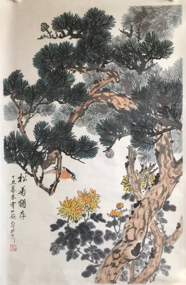 作者：施仁&nbsp;花鸟&nbsp;￥：协商&nbsp;单击鼠标查看大图！