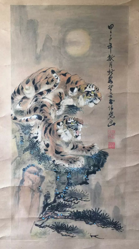 作者：王际尧&nbsp;花鸟&nbsp;￥：协商&nbsp;单击鼠标查看大图！