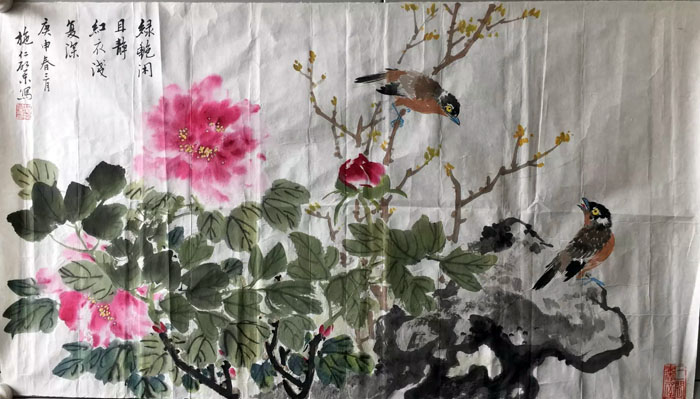 作者：施仁&nbsp;花鸟&nbsp;￥：协商&nbsp;单击鼠标查看大图！