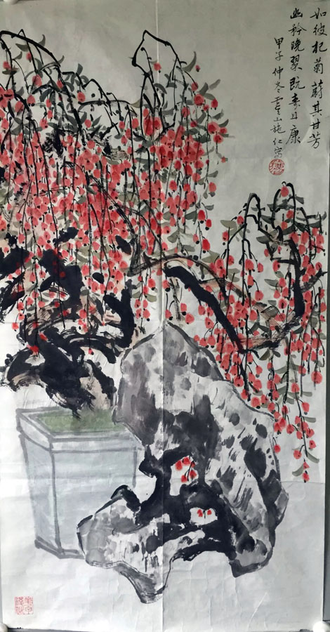 作者：施仁&nbsp;花鸟&nbsp;￥：协商&nbsp;单击鼠标查看大图！