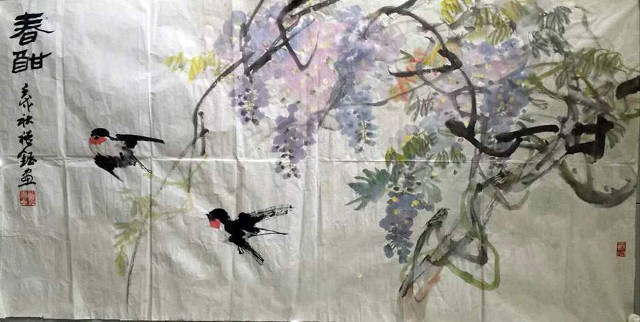 作者：潘裕珏&nbsp;花鸟&nbsp;￥：协商&nbsp;单击鼠标查看大图！