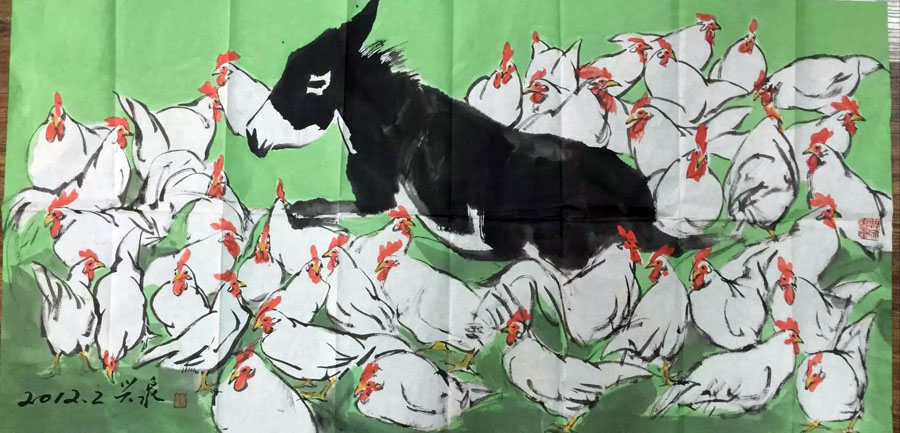 作者：刘兴泉&nbsp;花鸟&nbsp;￥：协商&nbsp;单击鼠标查看大图！