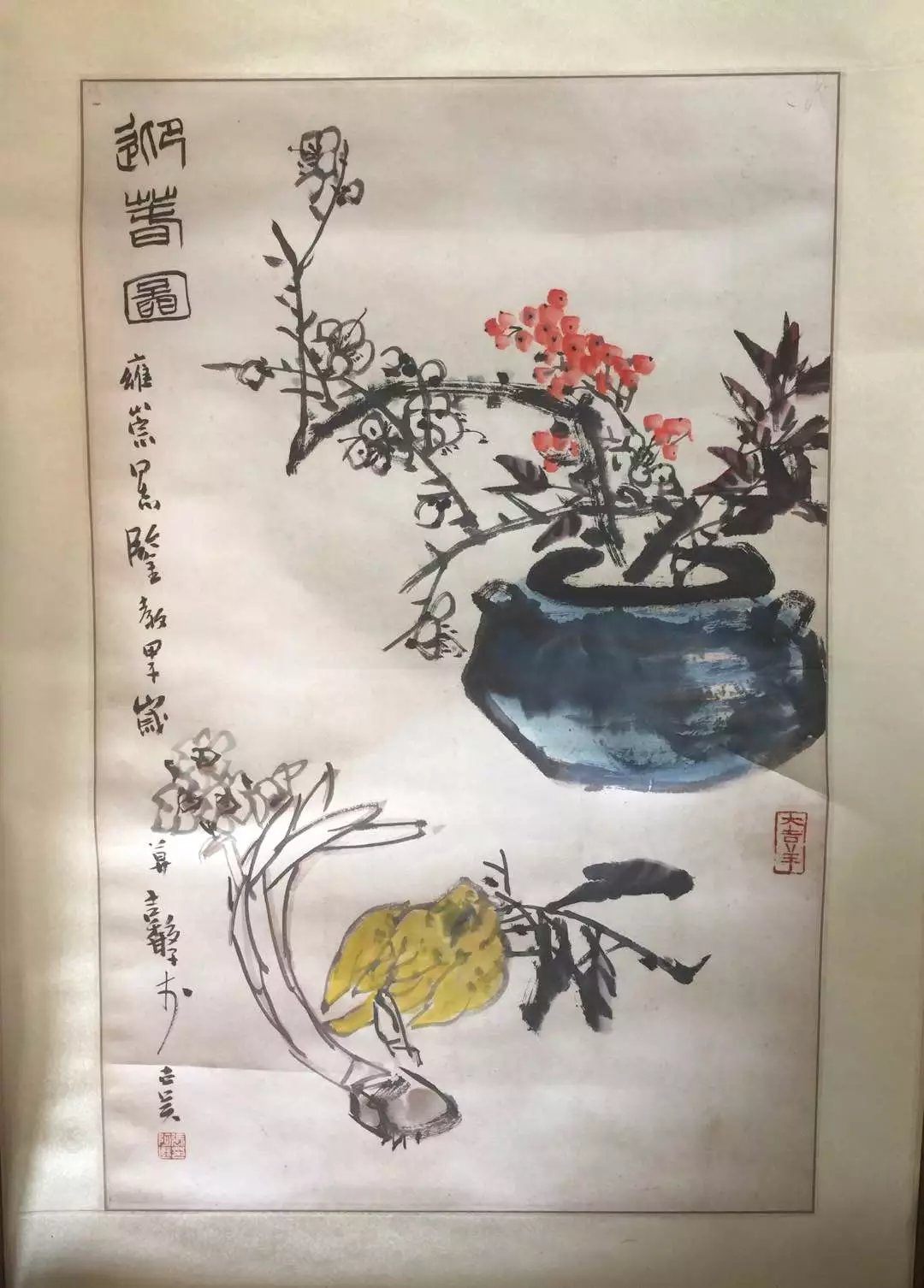 作者：张继馨&nbsp;花鸟&nbsp;￥：协商&nbsp;单击鼠标查看大图！