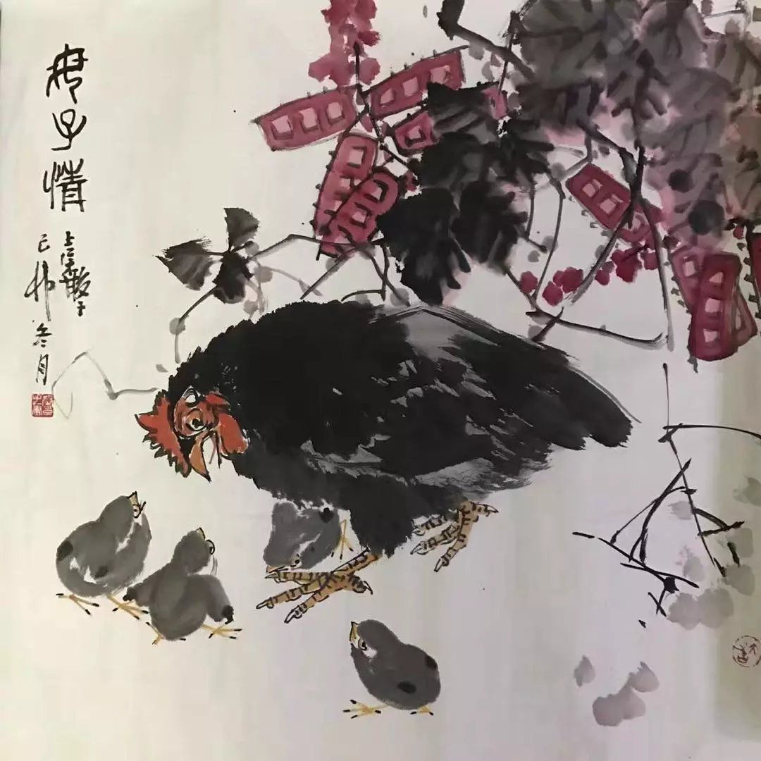 作者：张继馨&nbsp;花鸟&nbsp;￥：协商&nbsp;单击鼠标查看大图！