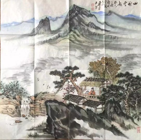 作者：萧平&nbsp;山水《山居图》&nbsp;￥：协商&nbsp;单击鼠标查看详细介绍！