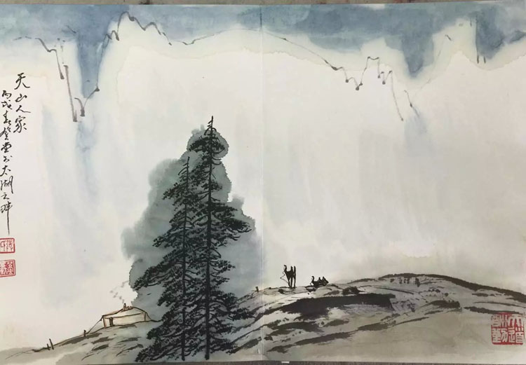 作者：张登堂&nbsp;山水&nbsp;￥：协商&nbsp;单击鼠标查看大图！