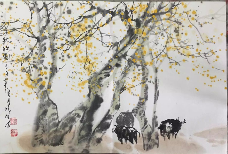 作者：赵准旺&nbsp;山水&nbsp;￥：协商&nbsp;单击鼠标查看大图！