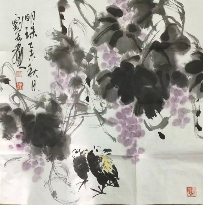 作者：刘宏&nbsp;花鸟&nbsp;￥：协商&nbsp;单击鼠标查看大图！