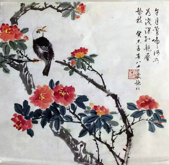 作者：施仁&nbsp;花鸟&nbsp;￥：协商&nbsp;单击鼠标查看大图！