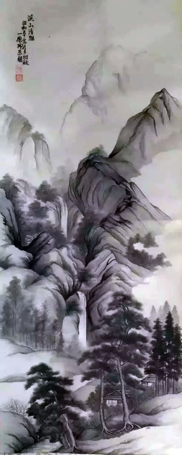 作者：y佚名&nbsp;山水&nbsp;￥：协商&nbsp;单击鼠标查看大图！