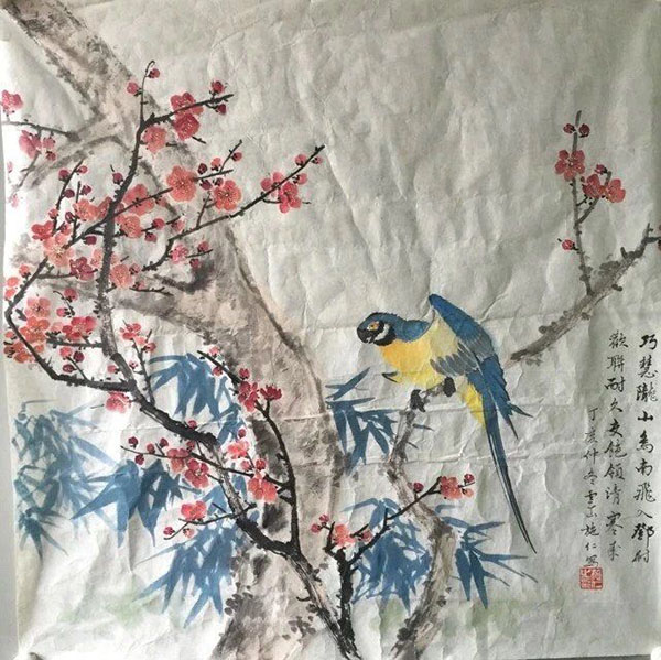 作者：施仁&nbsp;花鸟&nbsp;￥：协商&nbsp;单击鼠标查看大图！