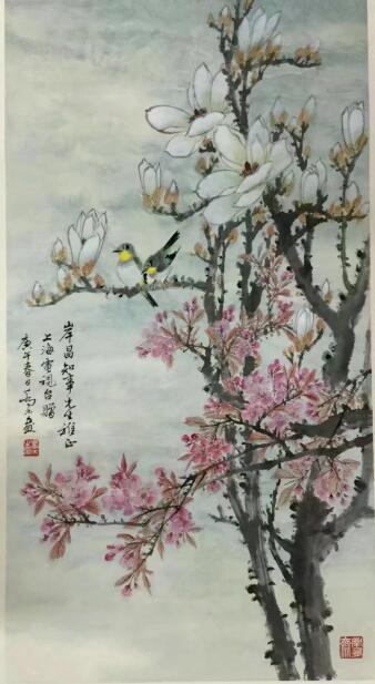 作者：乔木&nbsp;花鸟　　玉兰&nbsp;￥：协商&nbsp;单击鼠标查看大图！