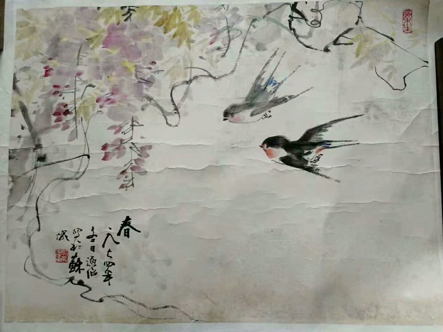 作者：徐源绍&nbsp;花鸟&nbsp;￥：协商&nbsp;单击鼠标查看大图！