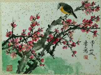 作者：乔木&nbsp;花鸟　　梅雀图&nbsp;￥：协商&nbsp;单击鼠标查看详细介绍！