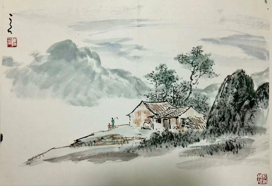 作者：傅二石&nbsp;山水&nbsp;￥：协商&nbsp;单击鼠标查看大图！