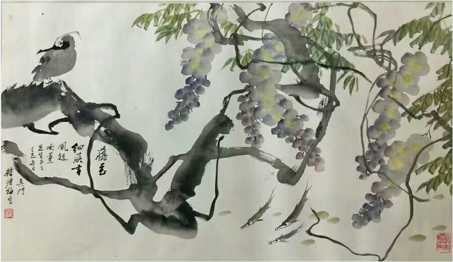 作者：徐源绍&nbsp;花鸟&nbsp;￥：协商&nbsp;单击鼠标查看大图！