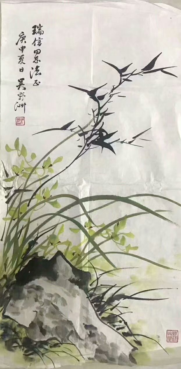 作者：吴野洲&nbsp;花鸟&nbsp;￥：协商&nbsp;单击鼠标查看大图！