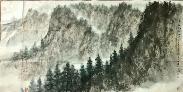 作者：傅瑜明&nbsp;山水&nbsp;￥：协商&nbsp;单击鼠标查看大图！