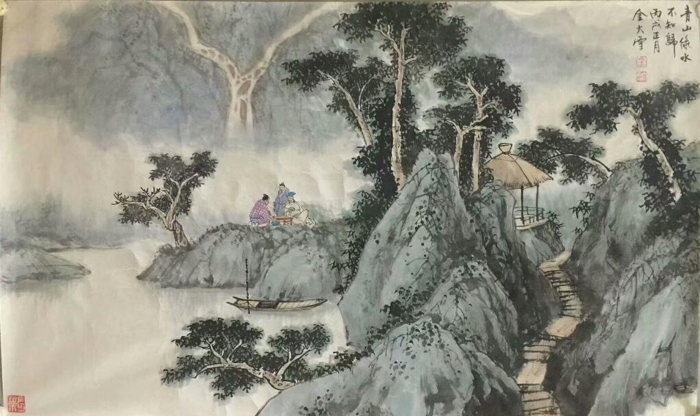 作者：金大雪&nbsp;山水&nbsp;￥：协商&nbsp;单击鼠标查看大图！