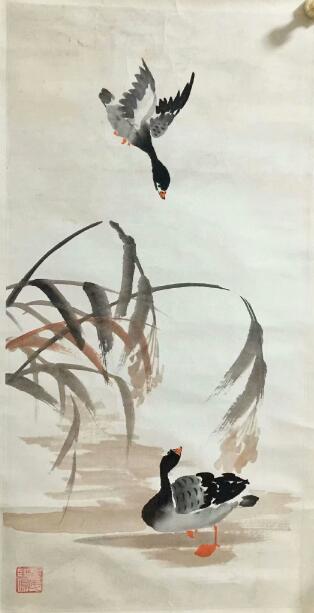 作者：洪煦民&nbsp;花鸟&nbsp;￥：协商&nbsp;单击鼠标查看大图！