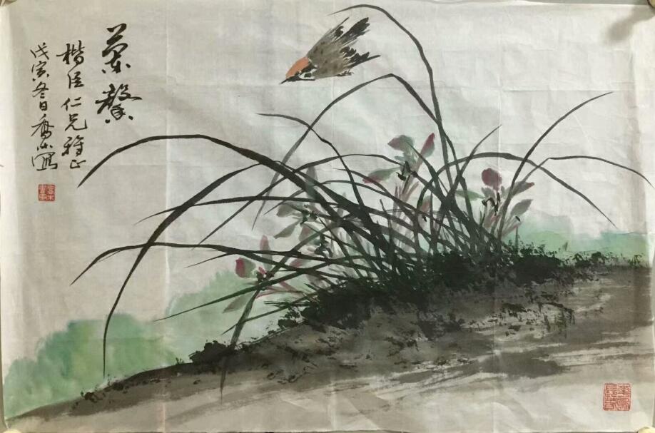 作者：乔木&nbsp;花鸟　兰雀图&nbsp;￥：协商&nbsp;单击鼠标查看大图！