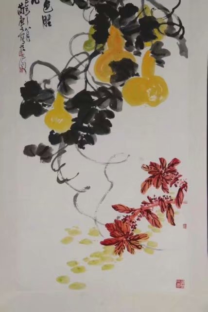 作者：曹简楼&nbsp;花鸟&nbsp;￥：协商&nbsp;单击鼠标查看大图！