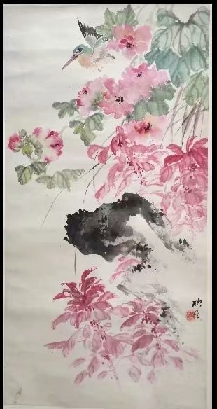 作者：朱欣生&nbsp;花鸟&nbsp;￥：协商&nbsp;单击鼠标查看大图！