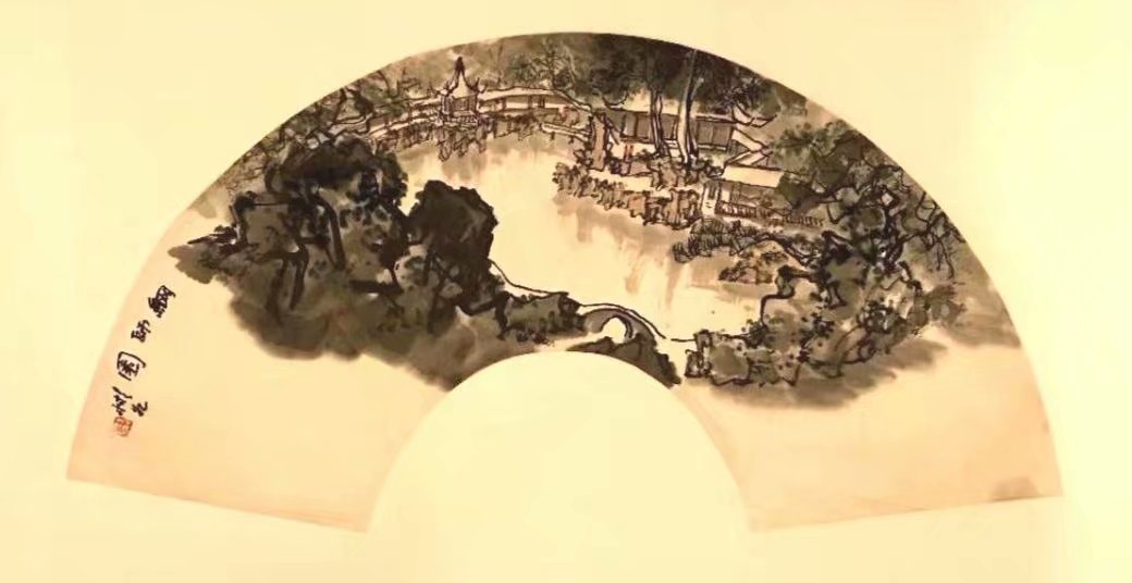 作者：沈彬如&nbsp;山水扇面&nbsp;￥：协商&nbsp;单击鼠标查看大图！