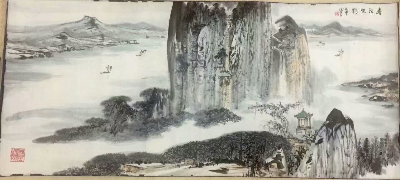 作者：谢伯子&nbsp;山水&nbsp;￥：协商&nbsp;单击鼠标查看大图！