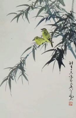 作者：乔木&nbsp;花鸟　竹雀图&nbsp;￥：协商&nbsp;单击鼠标查看详细介绍！