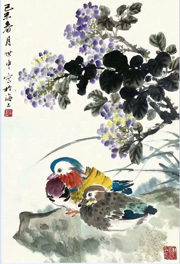 作者：陈世中&nbsp;花鸟&nbsp;￥：协商&nbsp;单击鼠标查看大图！