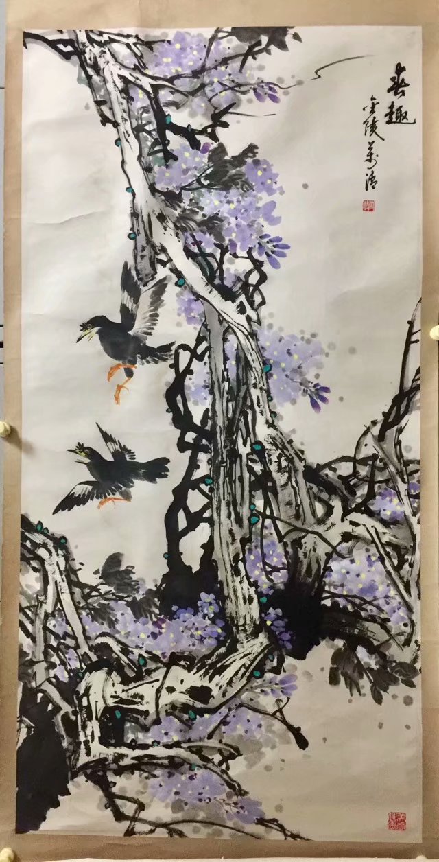 作者：魏万清&nbsp;花鸟&nbsp;￥：协商&nbsp;单击鼠标查看大图！