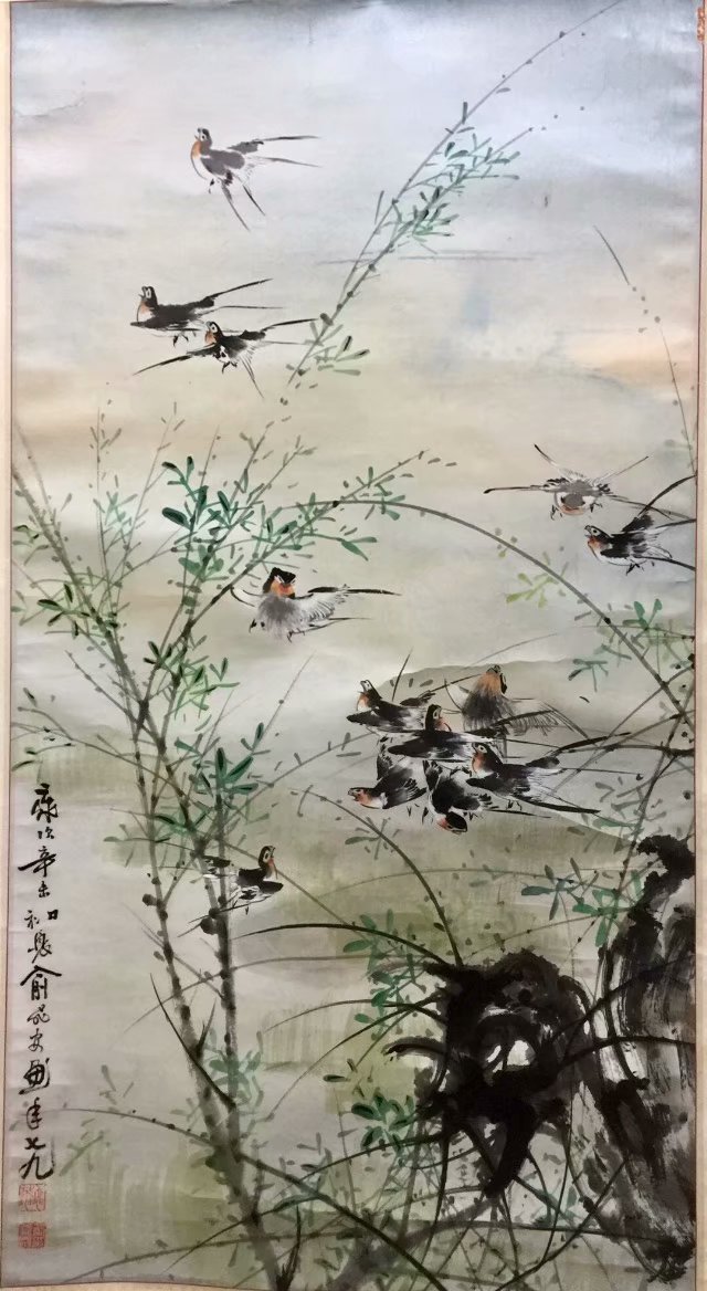 作者：俞飞安&nbsp;花鸟&nbsp;￥：协商&nbsp;单击鼠标查看大图！