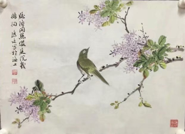 作者：孔应廷&nbsp;花鸟&nbsp;￥：协商&nbsp;单击鼠标查看大图！