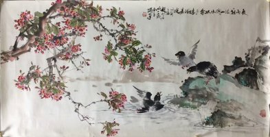 作者：赵松泉&nbsp;花鸟&nbsp;￥：协商&nbsp;单击鼠标查看大图！