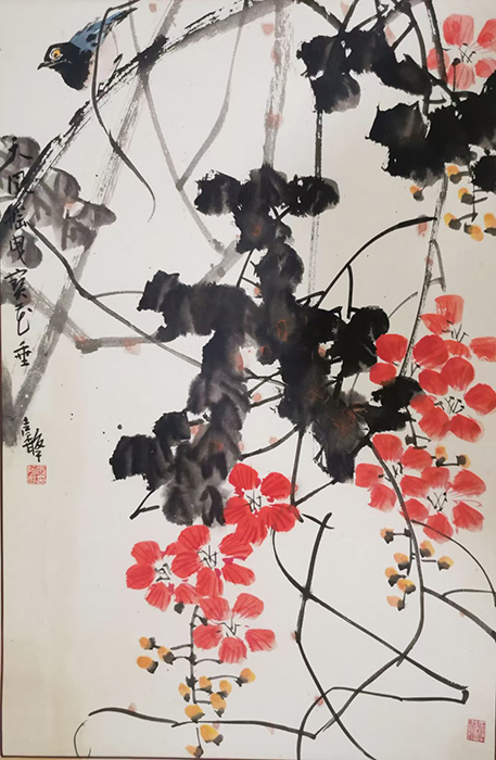 作者：张继馨&nbsp;花鸟&nbsp;￥：协商&nbsp;单击鼠标查看大图！