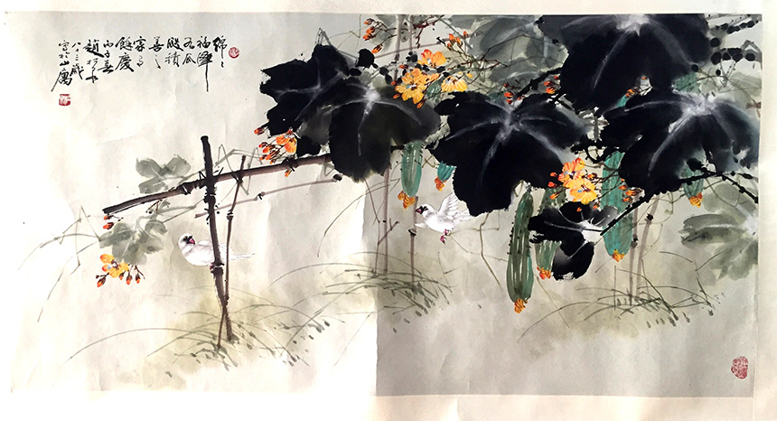 作者：赵松泉&nbsp;花鸟&nbsp;￥：协商&nbsp;单击鼠标查看大图！