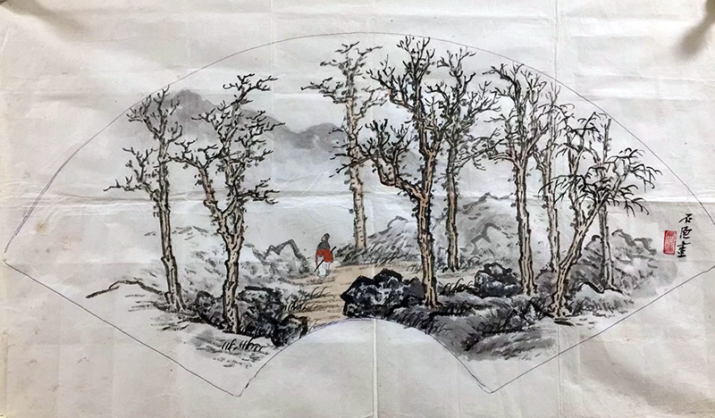 作者：吴石渔&nbsp;山水&nbsp;￥：协商&nbsp;单击鼠标查看大图！