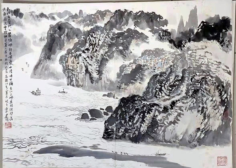 作者：徐建明&nbsp;山水&nbsp;￥：协商&nbsp;单击鼠标查看大图！