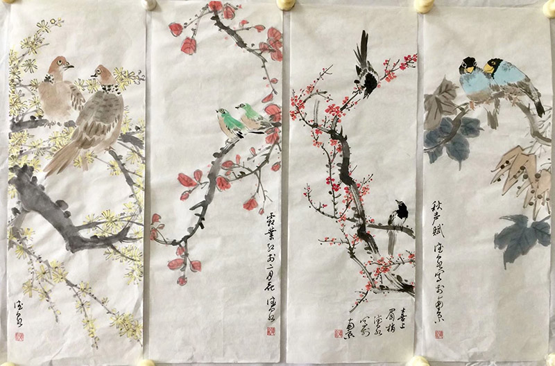 作者：张德泉&nbsp;花鸟&nbsp;￥：协商&nbsp;单击鼠标查看大图！