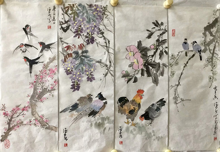 作者：张德泉&nbsp;花鸟&nbsp;￥：协商&nbsp;单击鼠标查看大图！