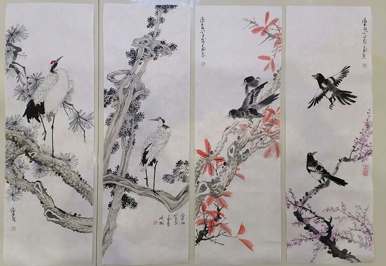 作者：张德泉&nbsp;花鸟&nbsp;￥：协商&nbsp;单击鼠标查看大图！