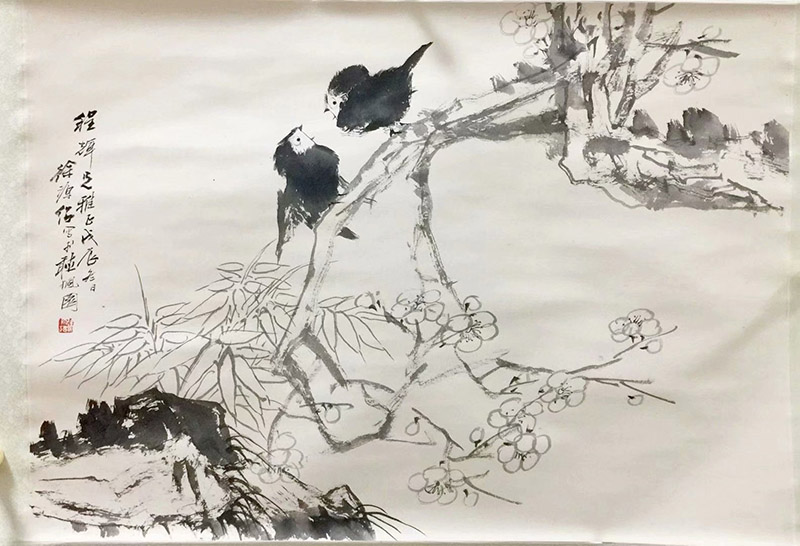 作者：徐源绍&nbsp;花鸟&nbsp;￥：协商&nbsp;单击鼠标查看大图！