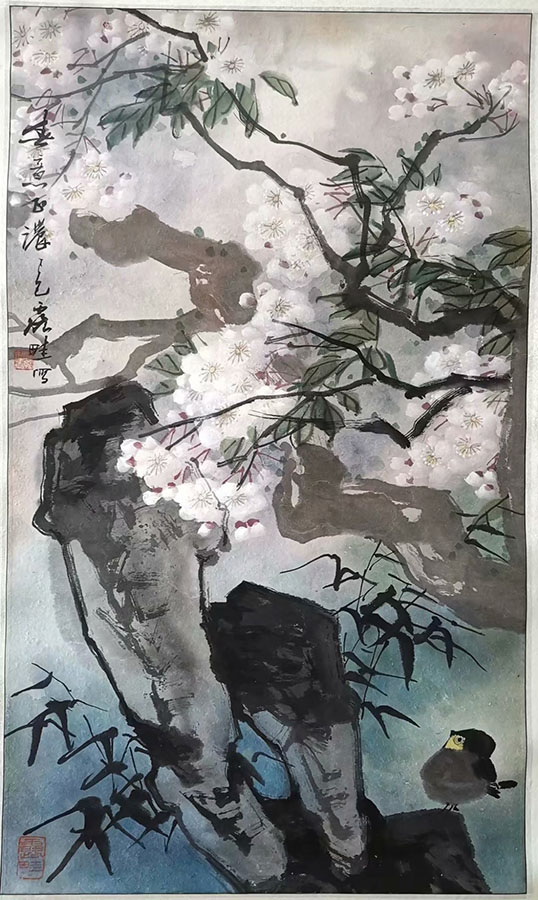 作者：徐源绍&nbsp;花鸟&nbsp;￥：协商&nbsp;单击鼠标查看大图！